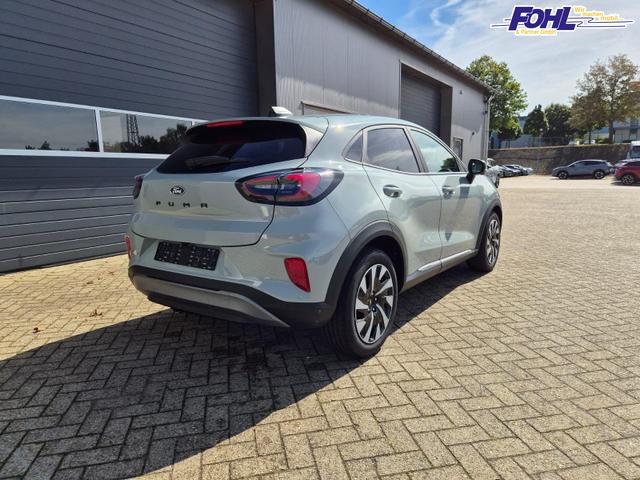 Ford Puma Titanium 1.0 EcoBoost Hybrid 125PS Automatik abnehm. AHK ACC 4xKamera Klimaautomatik Sitzheizung Lenkradheizung Frontscheibe beheizb. LED-Scheinwerfer SYNC4 Bluetooth Apple CarPlay Android Auto PDC v+h 