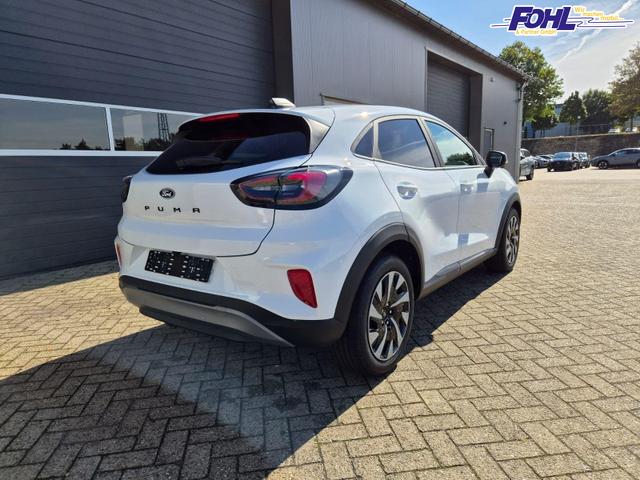 Ford Puma Titanium 1.0 EcoBoost Hybrid 125PS Automatik abnehm. AHK ACC 4xKamera Klimaautomatik Sitzheizung Lenkradheizung Frontscheibe beheizb. LED-Scheinwerfer SYNC4 Bluetooth Apple CarPlay Android Auto PDC v+h 