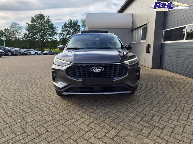 Ford Kuga Titanium 243PS PHEV Automatik schwenkb. AHK elektr. PanoDach Sitzheizung v+h Lenkradheizung Frontscheibe beheizb. Klimaautomatik Navi SYNC4 Apple CarPlay Android Auto Touchscreen PDC 4xKamera 2xKeyless 17"LM vollelektr. Reichweite 66KM 