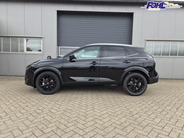 Nissan Qashqai 1.3 DIG-T MHEV 158 PS X-Tronic Tekna Voll-Leder Klimaautomatik PanoGlasdach Sitzheizung Lenkradheizung Navi Head-Up Display elektr. Heckklappe ACC PDC v+h 360&deg;Kamera DAB Bluetooth Touchscreen Apple CarPlay Android Auto 19"LM 