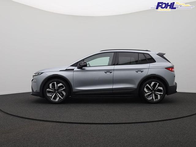 Skoda Elroq 85 Sportline 286PS Automatik schwenkb. AHK Teil-Leder Klimaautomatik Sitzheizung v+h Lenkradheizung Frontscheibe beheizb. ACC R&uuml;ckf.Kamera PDC wireless Apple Carplay Android Auto 2xKeyless 20-LM vollelektr. Reichweite 561Km 