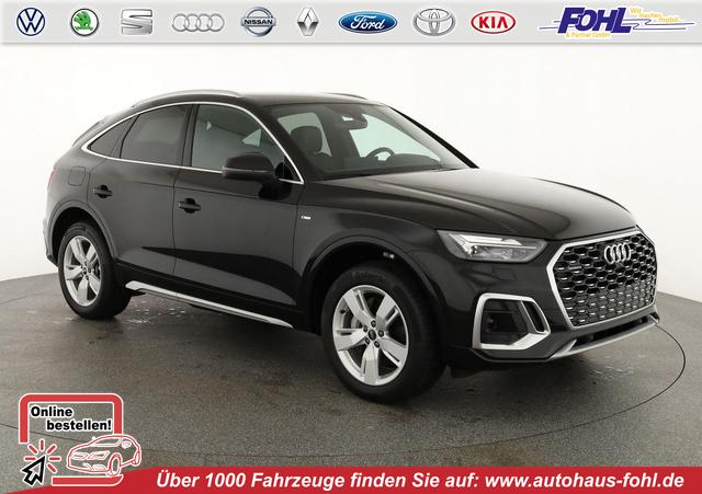 Audi Q5 Sportback - 55 TFSI e quattro S line TFSIe S-LINE, AHK, 19-Zoll, Teilleder