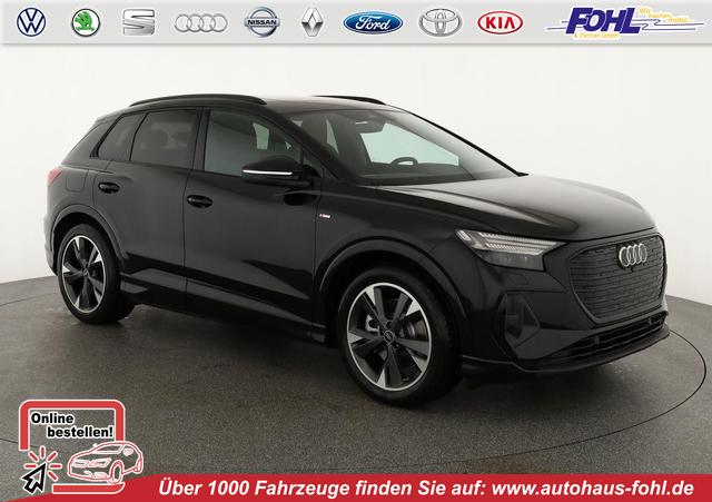 Audi Q4 e-tron - 45 basis quattro S-LINE, Pano, AHK, 20-Zoll, Matrix, Optikpaket schwarz