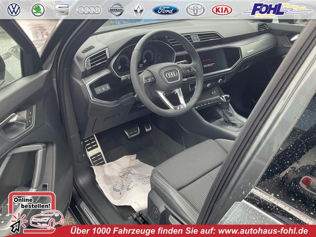 Audi Q3 Sportback - 45 TFSI quattro S line qu S-LINE, AHK, 19-Zoll, Optik schwarz, Navi, Kamera, el. Klappe