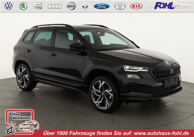 Skoda Karoq - Sportline 4x4 2.0 TSI DSG Sportline, AHK, Navi, Teilleder, Side, 5 J.-Garantie