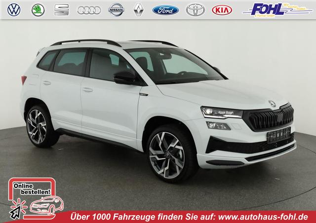 Skoda Karoq - Sportline 2.0 TDI DSG Sportline, Pano, AHK, Matrix, Teilleder, 5 J.-Garantie