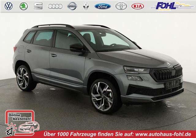 Skoda Karoq - Sportline 2.0 TDI DSG Sportline, AHK, Matrix, Teilleder, 5 J.-Garantie