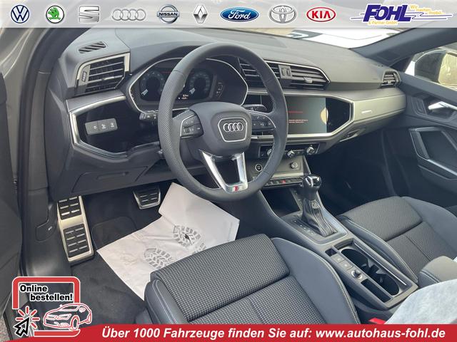Audi Q3 Sportback - 45 TFSI quattro S line qu S-LINE, AHK, 19-Zoll, Optik schwarz, Navi, Kamera, el. Klappe