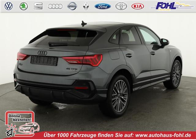 Audi Q3 Sportback - 45 TFSI quattro S line qu S-LINE, Pano, AHK, 19-Zoll, Optik schwarz, Navi, Kamera, el. Klappe, 4 J.-Garantie