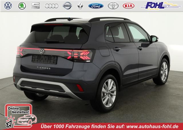 Volkswagen T-Cross - 1.0 TSI 85 kW Life DSG Life, IQ.Light, AHK, ACC, Kamera, 17-Zoll, Winterpaket