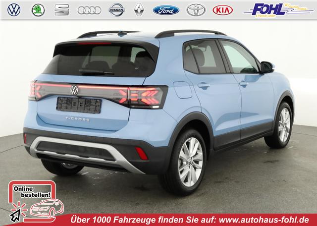 Volkswagen T-Cross - 1.0 TSI 85 kW Life Life, AHK, IQ.Light, Kamera, ACC, Side. Winter, 17-Zoll