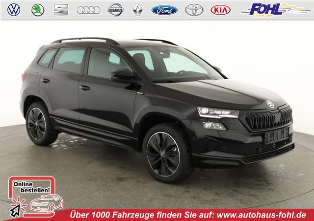 Skoda Karoq - Sportline 1.5 TSI DSG Sportline, AHK, Navi, CANTON, Matrix, AreaView, Side, Kamera, el. Klappe, FS-beheizbar