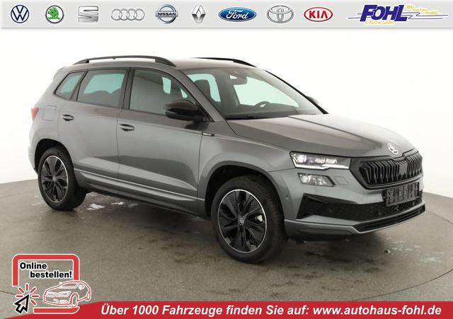 Skoda Karoq - Sportline 4x4 2.0 TDI DSG Sportline, AHK, Navi, Matrix, AreaView, Side, Kamera, el. Klappe, FS-beheizbar, Winter