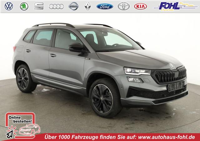 Skoda Karoq - Sportline 4x4 2.0 TDI DSG Sportline, Pano, AHK, Navi, Matrix, AreaView, Side, Kamera, el. Klappe, FS-beheizbar, Winter