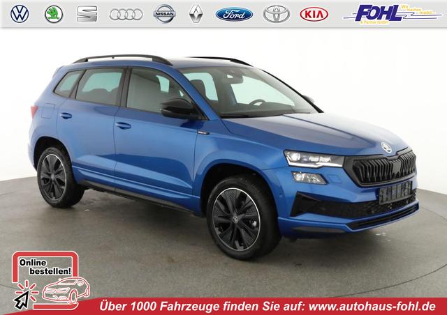 Skoda Karoq - Sportline 1.5 TSI DSG Sportline, Pano, AHK, Navi, CANTON, Matrix, AreaView, Side, FS-beheizbar