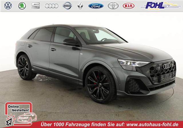 Audi Q8 - 50 TDI quattro qu S-LINE, Standheizung, HuD, Luft, Pano, B&O, 23-Zoll, AHK, Leder, AreaView, Optik schwarz