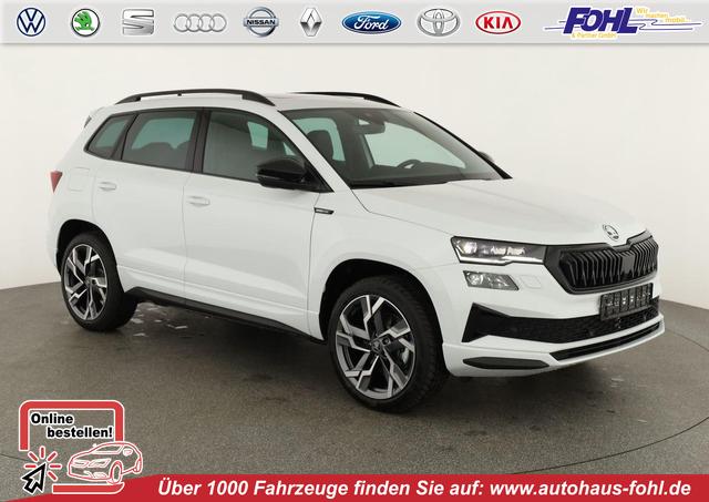 Skoda Karoq - Sportline 4x4 2.0 TSI DSG Sportline, Pano, AHK, Navi, Matrix, Side, Winter, 5 J.-Garantie