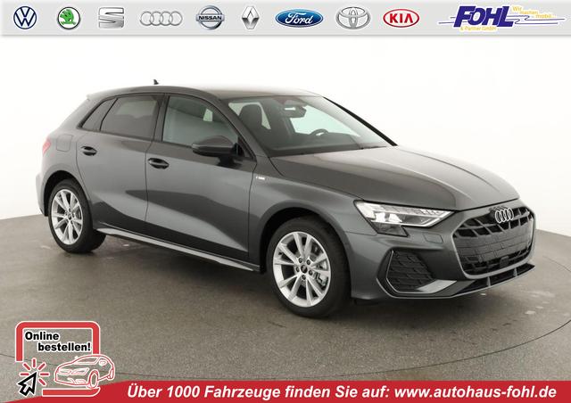 Audi A3 Sportback - TFSI 110 kW S line 35 S-tronic S-LINE, AHK, Matrix, Navi, el. Klappe, Kamera, Winter, 3 J.-Garantie