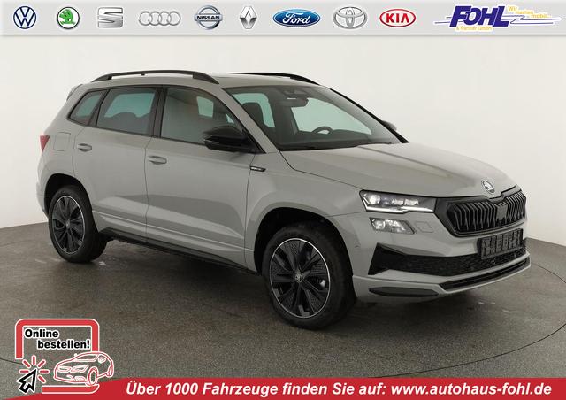 Skoda Karoq - Sportline 1.5 TSI DSG Sportline, Pano, AHK, Navi, CANTON, Matrix, AreaView, Side, el. Klappe, FS-beheizbar, 5 J.-Garantie