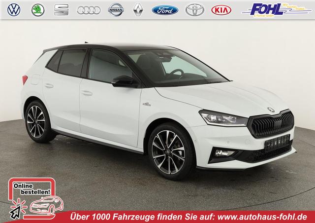 Skoda Fabia - Monte Carlo 1.5 TSI DSG Carlo, Ladeboden, LED, Kamera, App-Connect, Winter, 17-Zoll