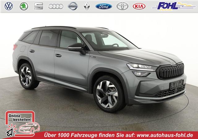 Skoda Kodiaq - 2.0 TDI 142 kW 4x4 Sportline DSG Sportline, Pano, AHK, Navi, Matrix, Side, Kamera, Winter, 19-Zoll, 4 J.-Garantie