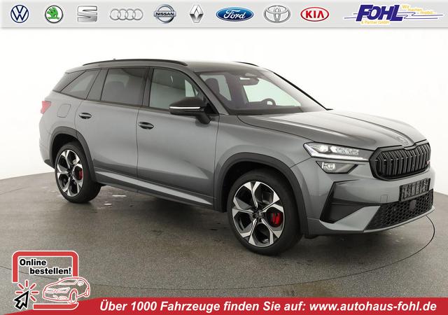 Skoda Kodiaq - 2.0 TSI 195 kW 4x4 RS DSG RS, AHK, Navi, Matrix, Canton, Side, FS-beheizbar, el. Klappe, Kamera, 20-Zoll, 5 J.-Garantie