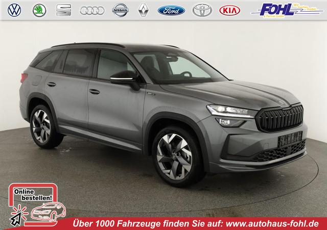 Skoda Kodiaq - 2.0 TDI 142 kW 4x4 Sportline DSG Sportline, AHK, Navi, Matrix, el. Klappe, Side, 19-Zoll