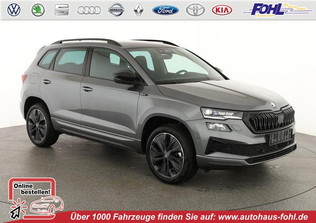 Skoda Karoq - Sportline 1.5 TSI DSG Sportline, Navi, CANTON, Matrix, AreaView, Side, el. Klappe, FS-beheizbar, 5 J.-Garantie