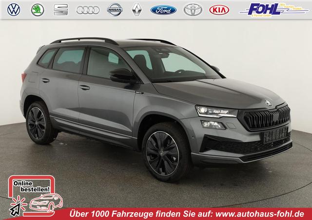 Skoda Karoq - Sportline 1.5 TSI DSG Sportline, Pano, AHK, Navi, CANTON, Matrix, AreaView, Side, el. Klappe, FS-beheizbar, 5 J.-Garantie