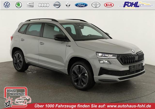 Skoda Karoq - Sportline 1.5 TSI DSG Sportline, AHK, Navi, CANTON, Matrix, AreaView, Side, Kamera, el. Klappe, FS-beheizbar, 5 J.-Garantie