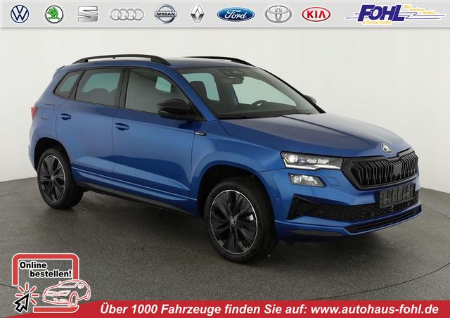 Skoda Karoq - Sportline 1.5 TSI DSG Sportline, Pano, AHK, Navi, CANTON, Matrix, AreaView, Side, el. Klappe, FS-beheizbar, 5 J.-Garantie