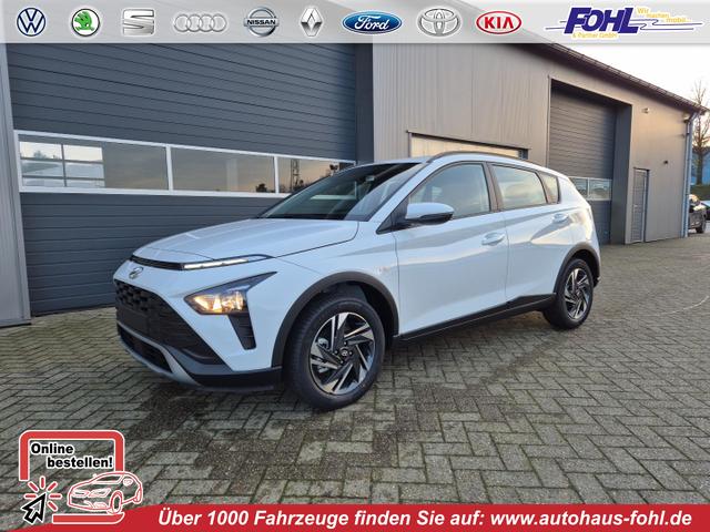 Hyundai BAYON - Select 1.0 T-GDI 100PS MHEV Navi Rückf.Kamera Klima PDC 12,3"-Touchscreen DAB+ Apple CarPlay Android Auto Tempomat 16-LM