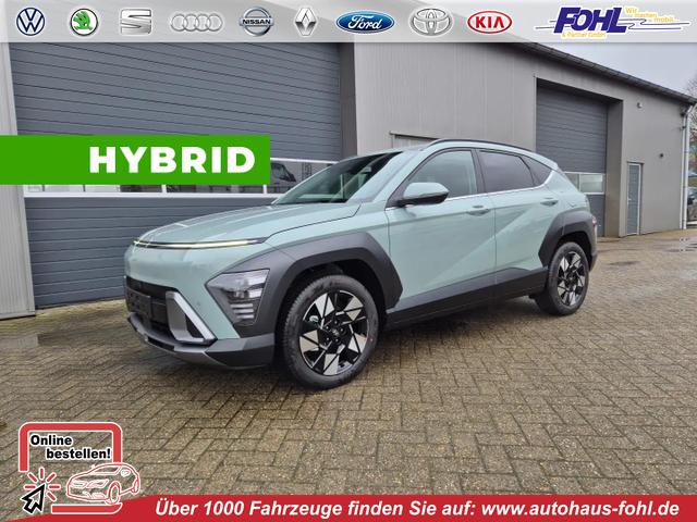 Hyundai KONA - 1.6 GDI 129PS Hybrid Automatik Trend MY2025 elektr. Heckklappe Sitzheizung Lenkradheizung ACC Klimaautomatik Navi 12,3"-Touchscreen DAB+ wireless Apple CarPlay + Android Auto PDC v+h Rückf.Kamera 2xKeyless 18-LM