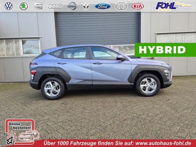 Hyundai KONA - 1.6 GDI 129PS Hybrid Automatik Select MY2025 Voll-LED Klimaautomatik Navi Rückf.Kamera PDC v+h 12,3"-Touchscreen DAB+ Apple CarPlay Android Auto Tempomat 16-LM