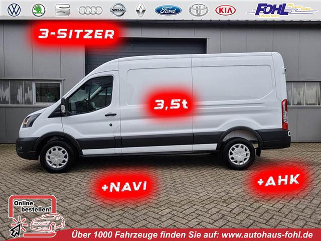 Ford Transit - L3H2 2.0 TDCi 130PS Trend 3,5t 3-Sitzer AHK Klima Navi Bluetooth DAB Frontscheibe beheizb. PDC v+h Rückf.Kamera Tempomat