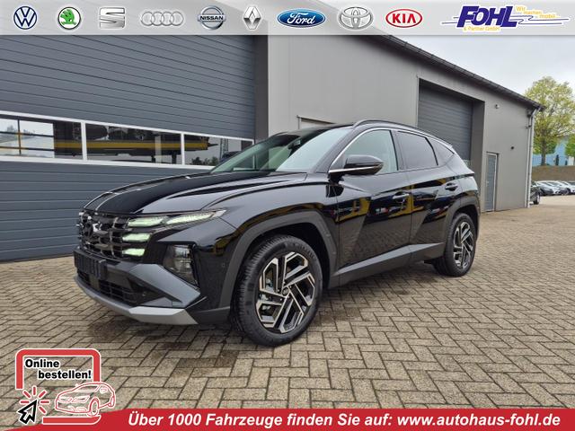 Hyundai TUCSON - Prime 1.6 T-GDI 252PS Automatik PHEV FACELIFT MY2025 Voll-Leder elektr. Heckklappe Sitzheizung v+h Lenkradheizung ACC Klimaautomatik HUD Navi Krell-Sound 12,3"-Touchscreen DAB+ wireless Apple CarPlay + Android Auto PDC 4xKamera 2xKeyless 19-LM