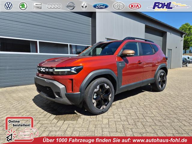 Dacia Duster - Extreme Hybrid 140PS Automatik 1.6 SCE Lenkradheizung Sitzheizung 4x Kamera elektr.Parkbremse Teil-Leder Klimaautomatik Frontscheibe beh. Bluetooth Apple Carplay Android Auto PDC v+h 2xKeyless 18-LM