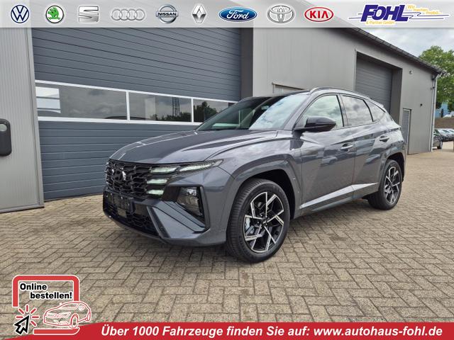 Hyundai TUCSON - N-Line 1.6 T-GDI 252PS Automatik PHEV FACELIFT MY2025 Teil-Leder Sitzheizung Lenkradheizung ACC Klimaautomatik Navi 12,3"-Touchscreen DAB+ wireless Apple CarPlay + Android Auto PDC v+h Rückf.Kamera 2xKeyless 19-LM