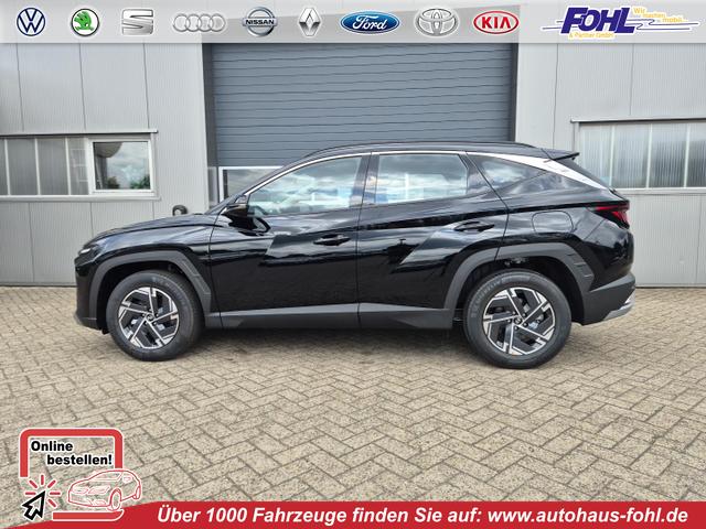 Hyundai TUCSON - 1.6 T-GDI 160PS Sitzheizung Lenkradheizung Klimaautomatik Navi 12,3"-Touchscreen DAB+ wireless Apple CarPlay + Android Auto PDC v+h Rückf.Kamera 2xKeyless 17-LM