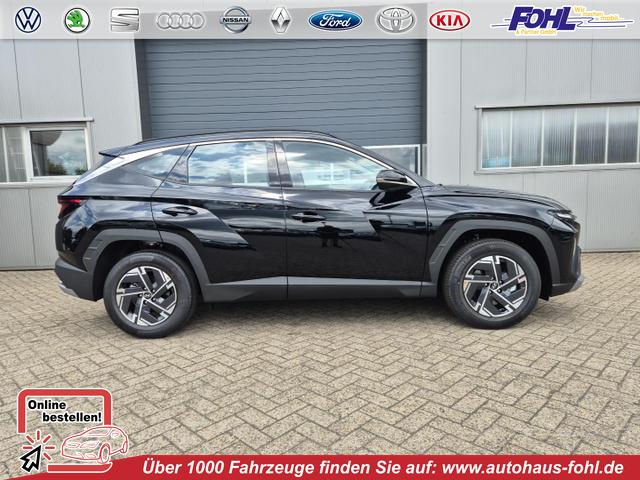 Hyundai TUCSON - 1.6 T-GDI 160PS Sitzheizung Lenkradheizung Klimaautomatik Navi 12,3"-Touchscreen DAB+ wireless Apple CarPlay + Android Auto PDC v+h Rückf.Kamera 2xKeyless 17-LM