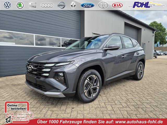 Hyundai TUCSON - 1.6 T-GDI 160PS Sitzheizung Lenkradheizung Klimaautomatik Navi 12,3"-Touchscreen DAB+ wireless Apple CarPlay + Android Auto PDC v+h Rückf.Kamera 2xKeyless 17-LM