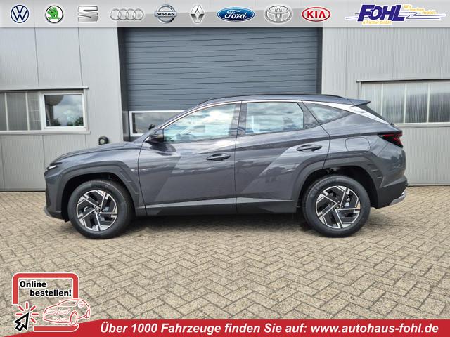 Hyundai TUCSON - 1.6 T-GDI 160PS Sitzheizung Lenkradheizung Klimaautomatik Navi 12,3"-Touchscreen DAB+ wireless Apple CarPlay + Android Auto PDC v+h Rückf.Kamera 2xKeyless 17-LM