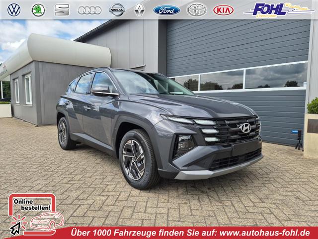 Hyundai TUCSON - 1.6 T-GDI 160PS Sitzheizung Lenkradheizung Klimaautomatik Navi 12,3"-Touchscreen DAB+ wireless Apple CarPlay + Android Auto PDC v+h Rückf.Kamera 2xKeyless 17-LM