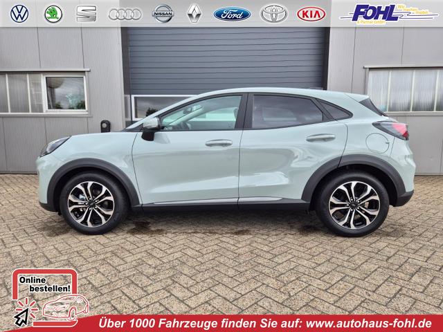Ford Puma - Titanium 1.0 EcoBoost Hybrid 125PS Klimaautomatik Sitzheizung Lenkradheizung Frontscheibe beheizb. LED-Scheinwerfer Ford-Navi SYNC4 Bluetooth Apple CarPlay Android Auto PDC v+h 17-LM