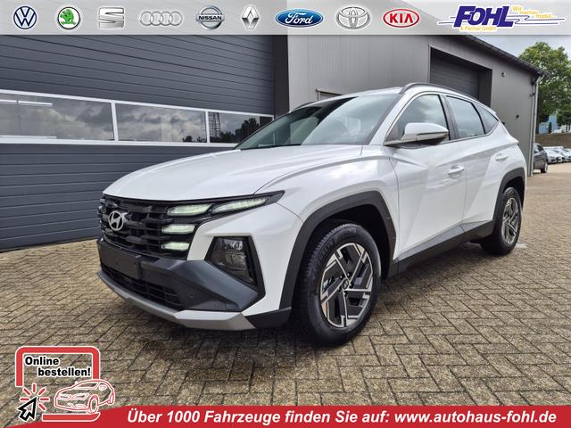 Hyundai TUCSON - 1.6 T-GDI 160PS Sitzheizung Lenkradheizung Klimaautomatik Navi 12,3"-Touchscreen DAB+ wireless Apple CarPlay + Android Auto PDC v+h Rückf.Kamera 2xKeyless 17-LM
