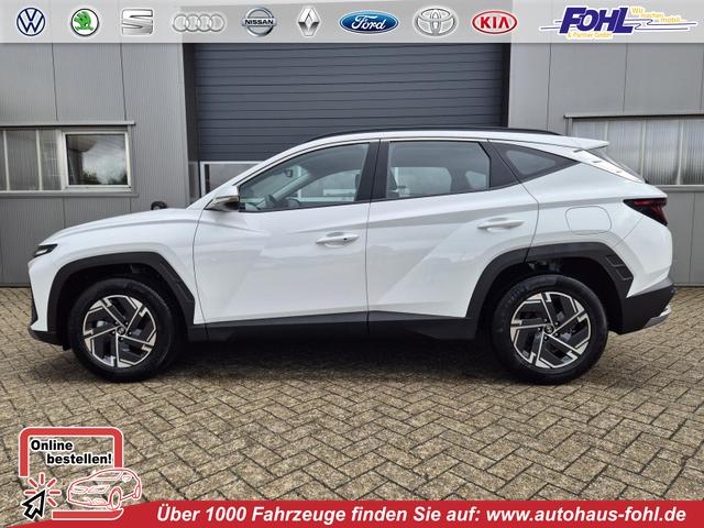 Hyundai TUCSON - 1.6 T-GDI 160PS Sitzheizung Lenkradheizung Klimaautomatik Navi 12,3"-Touchscreen DAB+ wireless Apple CarPlay + Android Auto PDC v+h Rückf.Kamera 2xKeyless 17-LM