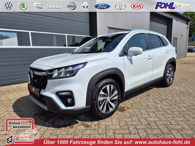 Suzuki S-Cross - Comfort+ 129PS MHEV 4x4 ALLGRIP 1.4 Boosterjet Teil-Leder Navi Klimaautomatik Sitzheizung ACC PDC v+h 4x Kamera Suzuki-Radio Apple CarPlay Android Auto Touchscreen 2xKeyless 17-LM