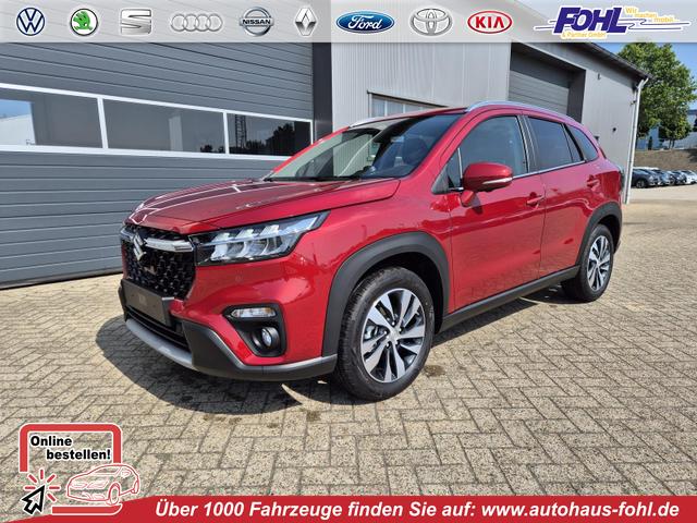 Suzuki S-Cross - Comfort+ 129PS MHEV 4x4 ALLGRIP 1.4 Boosterjet Teil-Leder Navi Klimaautomatik Sitzheizung ACC PDC v+h 4x Kamera Suzuki-Radio Apple CarPlay Android Auto Touchscreen 2xKeyless 17-LM