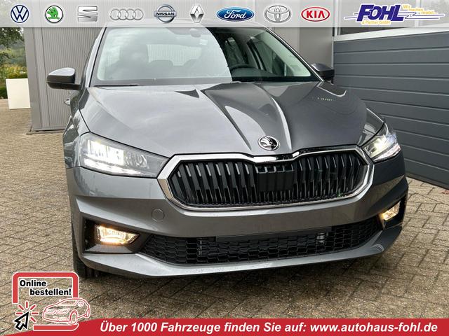 Skoda Fabia - 1.0 TSI 115PS DSG Selection 5-türig 15"LM Rückf.Kamera Parksensoren Sitzheizung Multifunktionslenkrad Klima Skoda-Radio Bluetooth Touchscreen Tempomat Nebelsch. Apple CarPlay + Android Auto