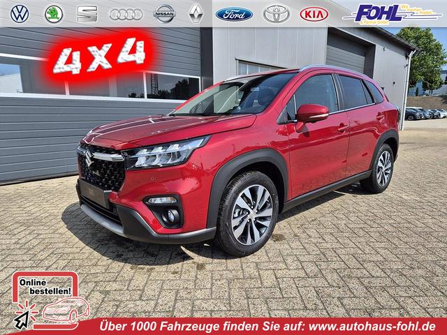 Suzuki S-Cross - Comfort+ 129PS MHEV 4x4 ALLGRIP 1.4 Boosterjet Teilleder Navi Klimaautomatik Sitzheizung ACC PDC v+h 4x Kamera Suzuki-Radio Apple CarPlay Android Auto Touchscreen 2xKeyless 17-LM